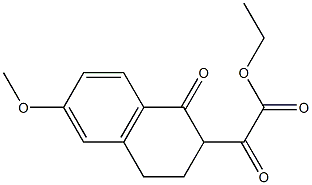 ethyl 2-(6-methoxy-1-oxo-1,2,3,4-tetrahydronaphthalen-2-yl)-2-oxoacetate Structure