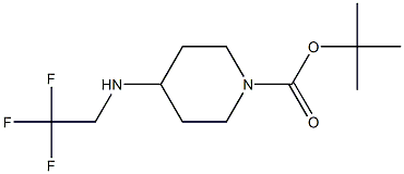 tert-Butyl 4-[(2,2,2-trifluoroethyl)amino]piperidine-1-carboxylate,1146289-88-4,结构式