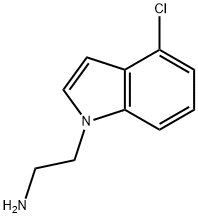 2-(4-chloro-1H-indol-1-yl)ethanamine 结构式