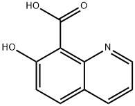 7-hydroxyquinoline-8-carboxylic acid 化学構造式