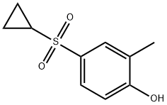 4-(CYCLOPROPYLSULFONYL)-2-METHYLPHENOL,1147558-15-3,结构式