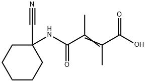 (2Z)-3-[(1-cyanocyclohexyl)carbamoyl]-2,3-dimethylprop-2-enoic acid, 1148027-01-3, 结构式