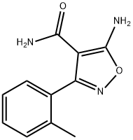 5-amino-3-(2-methylphenyl)-1,2-oxazole-4-carboxamide Struktur