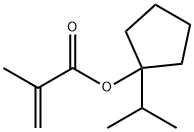2-Propenoic acid, 2-methyl-, 1-(1-methylethyl)cyclopentyl ester 化学構造式