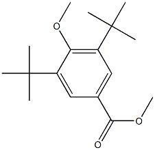 3,5-二叔丁基-4-甲氧基苯甲酸甲酯, 115126-97-1, 结构式