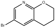 6-bromo-3,4-dihydro-2H-pyrano[2,3-b]pyridine 化学構造式