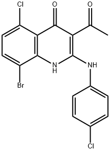 3-acetyl-8-bromo-5-chloro-2-(4-chloroanilino)-1H-quinolin-4-one|KSI-3716