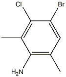 4-溴-3-氯-2,6-二甲基苯胺 结构式