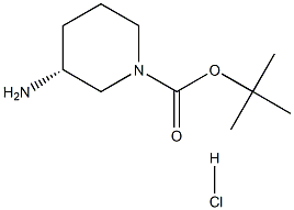 (R)-tert-Butyl 3-aminopiperidine-1-carboxylate hydrochloride,1152113-32-0,结构式