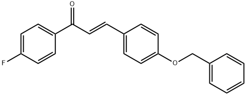 (2E)-3-[4-(benzyloxy)phenyl]-1-(4-fluorophenyl)prop-2-en-1-one Structure