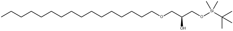 1-O-(tert-butyldimethylsilyl)-3-O-hexadecyl-sn-glycerol Structure