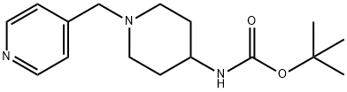 tert-Butyl 1-(pyridin-4-ylmethyl)piperidin-4-ylcarbamate Struktur