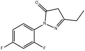 1-(2,4-difluorophenyl)-3-ethyl-1H-pyrazol-5(4H)-one Structure