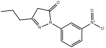 1-(3-nitrophenyl)-3-propyl-1H-pyrazol-5(4H)-one Structure