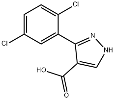5-(2,5-dichlorophenyl)-1H-pyrazole-4-carboxylic acid Structure