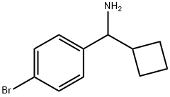 (4-bromophenyl)(cyclobutyl)methanamine 化学構造式