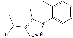 1-[5-methyl-1-(2-methylphenyl)pyrazol-4-yl]ethanamine,1152950-01-0,结构式