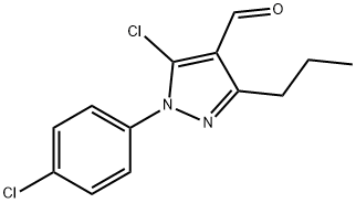 5-chloro-1-(4-chlorophenyl)-3-propyl-1H-pyrazole-4-carbaldehyde,1152959-94-8,结构式