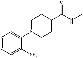 1-(2-Amino-phenyl)-piperidine-4-carboxylic acid methylamide 化学構造式