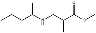 methyl 2-methyl-3-[(pentan-2-yl)amino]propanoate Struktur