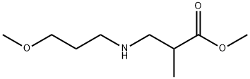 methyl 3-[(3-methoxypropyl)amino]-2-methylpropanoate Struktur