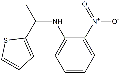 2-nitro-N-[1-(thiophen-2-yl)ethyl]aniline 化学構造式