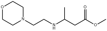 3-{[2-(モルホリン-4-イル)エチル]アミノ}ブタン酸メチル 化学構造式