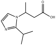 3-(2-isopropyl-1H-imidazol-1-yl)butanoic acid Structure