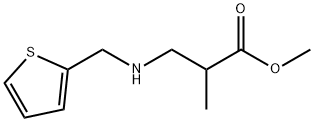 methyl 2-methyl-3-{[(thiophen-2-yl)methyl]amino}propanoate Struktur