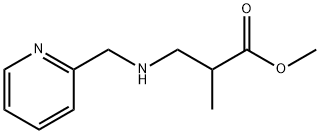 methyl 2-methyl-3-{[(pyridin-2-yl)methyl]amino}propanoate Struktur