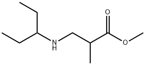 メチル2-メチル-3-[(ペンタン-3-イル)アミノ]プロパン酸 化学構造式