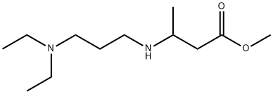 3-{[3-(ジエチルアミノ)プロピル]アミノ}ブタン酸メチル 化学構造式