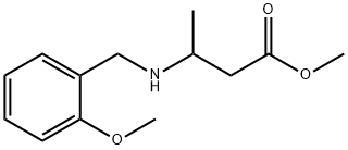 methyl 3-{[(2-methoxyphenyl)methyl]amino}butanoate 结构式