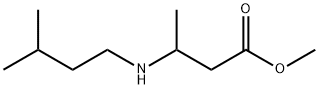 3-[(3-メチルブチル)アミノ]ブタン酸メチル 化学構造式