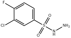 3-chloro-4-fluorobenzenesulfonohydrazide Structure