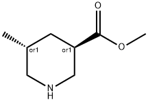 (3R,5R)-METHYL 5-METHYLPIPERIDINE-3-CARBOXYLATE Struktur