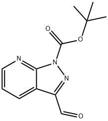 3-ホルミル-1H-ピラゾロ[3,4-B]ピリジン-1-カルボン酸TERT-ブチル 化学構造式