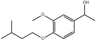 1-(3-メトキシ-4-ISO-ペントオキシフェニル)エタノール 化学構造式