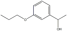 1-(3-N-プロポキシフェニル)エタノール 化学構造式