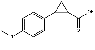 2-[4-(二甲基氨基)苯基]环丙烷-1-羧酸, 1157641-86-5, 结构式