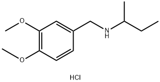(butan-2-yl)[(3,4-dimethoxyphenyl)methyl]amine hydrochloride, 1158189-68-4, 结构式