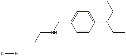 N,N-diethyl-4-[(propylamino)methyl]aniline hydrochloride Structure