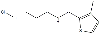 [(3-methylthiophen-2-yl)methyl](propyl)amine hydrochloride 结构式
