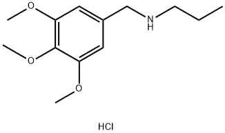 propyl[(3,4,5-trimethoxyphenyl)methyl]amine hydrochloride 结构式