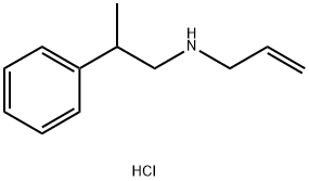 (2-phenylpropyl)(prop-2-en-1-yl)amine hydrochloride Struktur