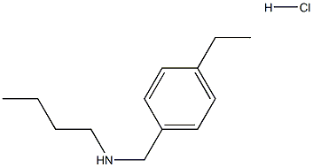 butyl[(4-ethylphenyl)methyl]amine hydrochloride 化学構造式