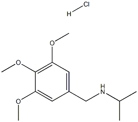 (propan-2-yl)[(3,4,5-trimethoxyphenyl)methyl]amine hydrochloride Structure