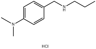 N,N-dimethyl-4-[(propylamino)methyl]aniline hydrochloride 化学構造式