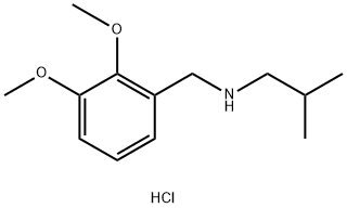 [(2,3-dimethoxyphenyl)methyl](2-methylpropyl)amine hydrochloride 化学構造式