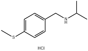 {[4-(methylsulfanyl)phenyl]methyl}(propan-2-yl)amine hydrochloride,1158376-80-7,结构式